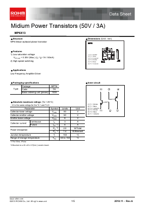 MP6X13 Datasheet PDF ROHM Semiconductor