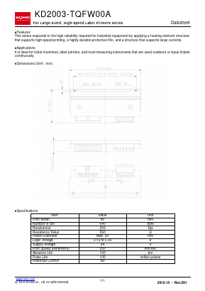 KD2003-TQFW00A Datasheet PDF ROHM Semiconductor