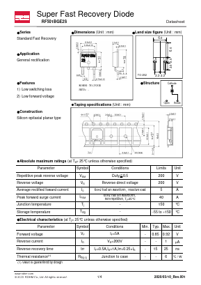 RF501BGE2S Datasheet PDF ROHM Semiconductor