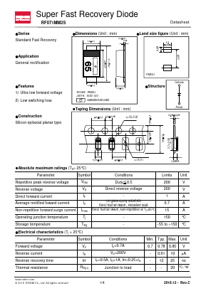 RF071MM2S Datasheet PDF ROHM Semiconductor