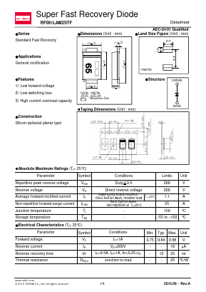 RF081LAM2STF Datasheet PDF ROHM Semiconductor