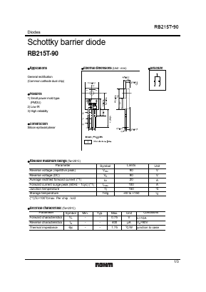 RB215T-90 Datasheet PDF ROHM Semiconductor