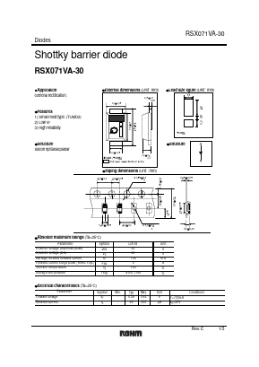 RSX071VA-30 Datasheet PDF ROHM Semiconductor