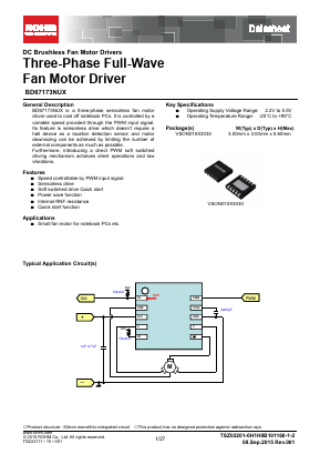 BD67173NUX Datasheet PDF ROHM Semiconductor