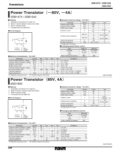 B1342 Datasheet PDF ROHM Semiconductor