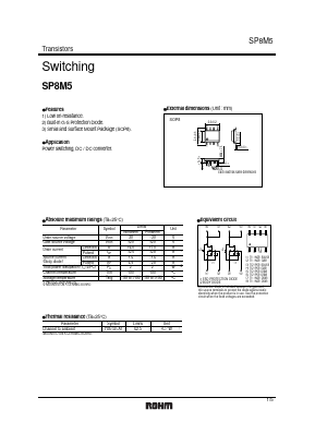 SP8M5 Datasheet PDF ROHM Semiconductor