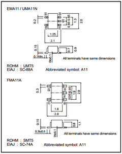 FMA11A Datasheet PDF ROHM Semiconductor