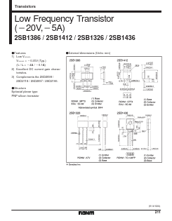 2SB1386 Datasheet PDF ROHM Semiconductor
