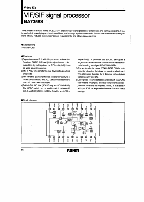 BA7356S Datasheet PDF ROHM Semiconductor