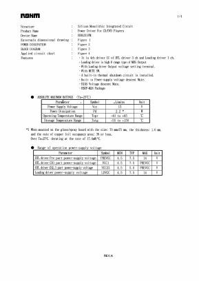 BD8201FM Datasheet PDF ROHM Semiconductor