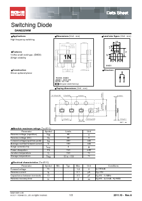 DAN222WM Datasheet PDF ROHM Semiconductor