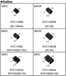 DTC114EE Datasheet PDF ROHM Semiconductor
