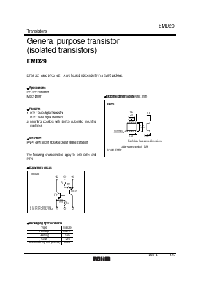 EMD29 Datasheet PDF ROHM Semiconductor