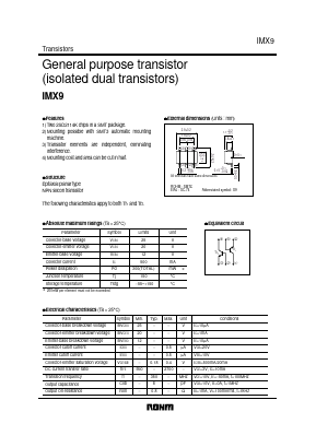 IMX9 Datasheet PDF ROHM Semiconductor