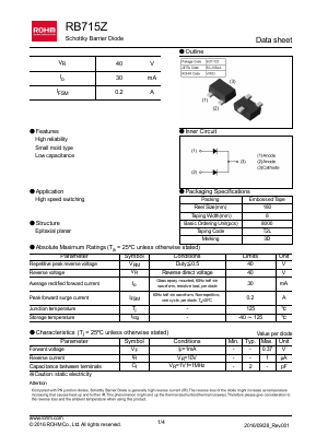 RB715ZT2L Datasheet PDF ROHM Semiconductor