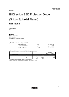 RSB12JS2 Datasheet PDF ROHM Semiconductor