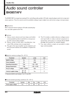 BH3857AFV Datasheet PDF ROHM Semiconductor