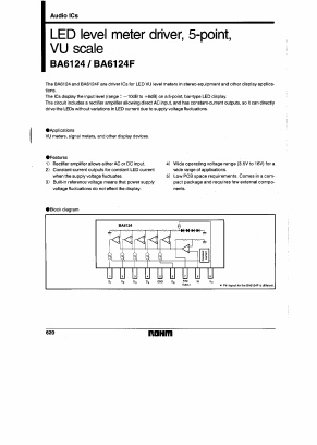 BA6124 Datasheet PDF ROHM Semiconductor