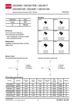 2SC4617EBTL Datasheet PDF ROHM Semiconductor
