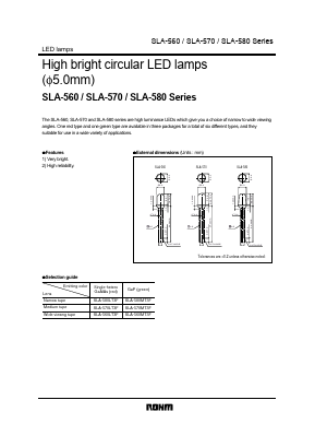 SLA-580LT3F Datasheet PDF ROHM Semiconductor