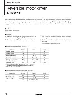 BA6950FS Datasheet PDF ROHM Semiconductor