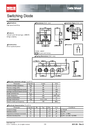 DAP202UM Datasheet PDF ROHM Semiconductor