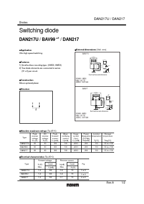 DAN217U Datasheet PDF ROHM Semiconductor