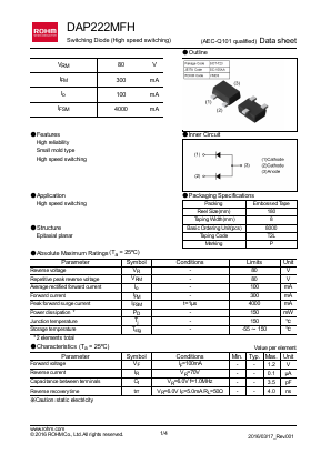 DAP222MFHT2L Datasheet PDF ROHM Semiconductor