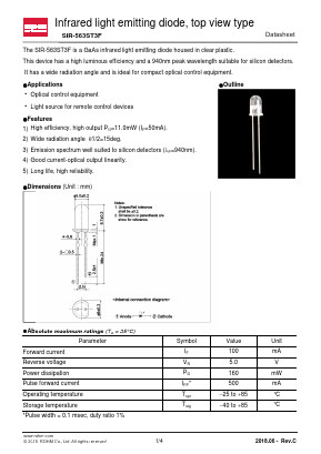 SIR-563ST3F Datasheet PDF ROHM Semiconductor