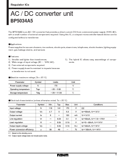 BP5034A5 Datasheet PDF ROHM Semiconductor