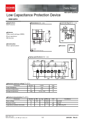 RSB12ZFH Datasheet PDF ROHM Semiconductor