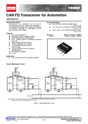 BD41044FJ-CE2 Datasheet PDF ROHM Semiconductor