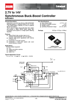 BD8303MUV Datasheet PDF ROHM Semiconductor