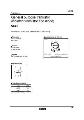 QSZ4 Datasheet PDF ROHM Semiconductor