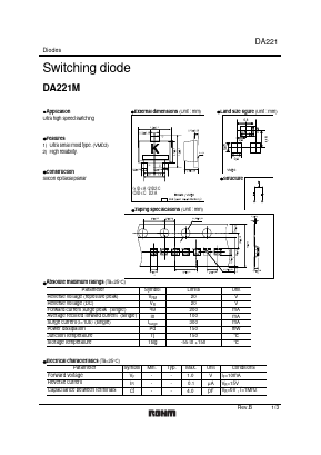 DA221M Datasheet PDF ROHM Semiconductor