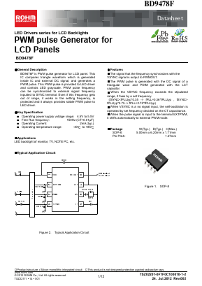 BD9478F-XX Datasheet PDF ROHM Semiconductor