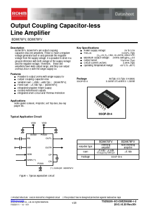 BD8878FV-E2 Datasheet PDF ROHM Semiconductor