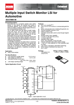 BD3378MUV-M Datasheet PDF ROHM Semiconductor
