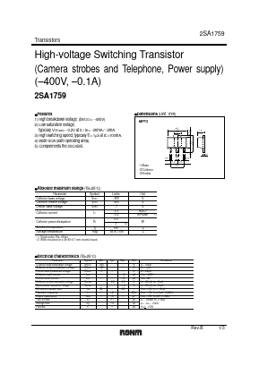 2SA1759_ Datasheet PDF ROHM Semiconductor