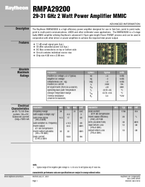 RMPA29200 Datasheet PDF Raytheon Company