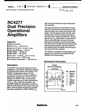 RC4277AD Datasheet PDF Raytheon Company