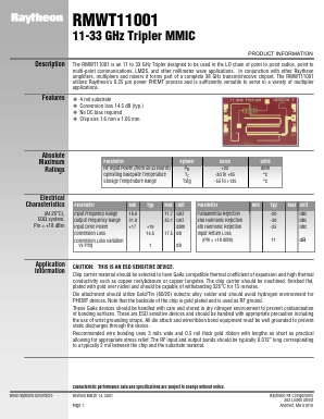 RMWT11001 Datasheet PDF Raytheon Company