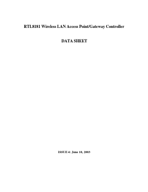 RTL8181 Datasheet PDF Realtek Semiconductor