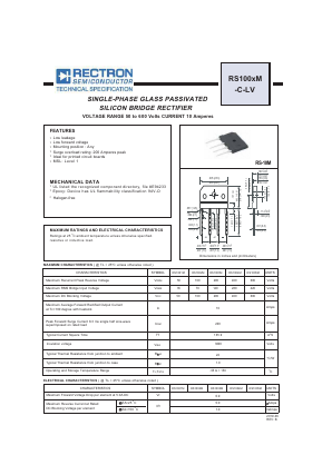 RS1001M-C-LV Datasheet PDF Rectron Semiconductor
