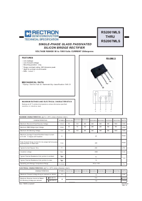RS2003MLS Datasheet PDF Rectron Semiconductor