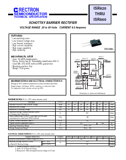 ISR820 Datasheet PDF Rectron Semiconductor