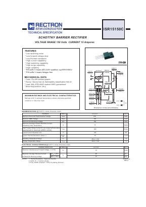 ISR15150C Datasheet PDF Rectron Semiconductor