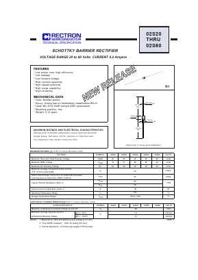 02S50 Datasheet PDF Rectron Semiconductor