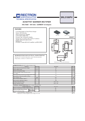 SRL5100PV Datasheet PDF Rectron Semiconductor
