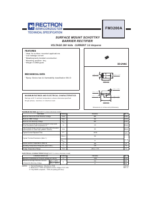 FM3200A Datasheet PDF Rectron Semiconductor